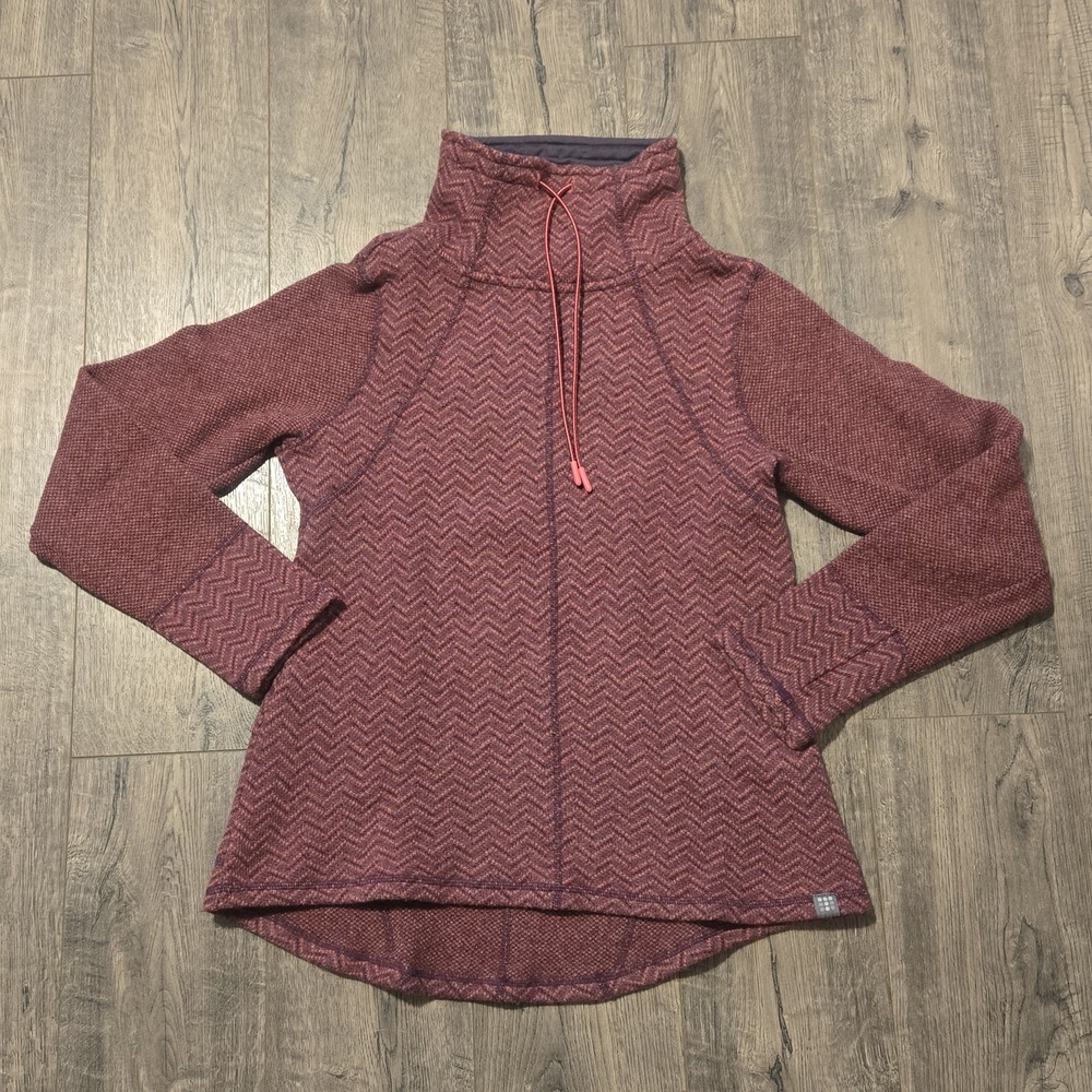 Title Nine Sweater Women's Sz S Wool Blend Sweater Herringbone Warm Layer